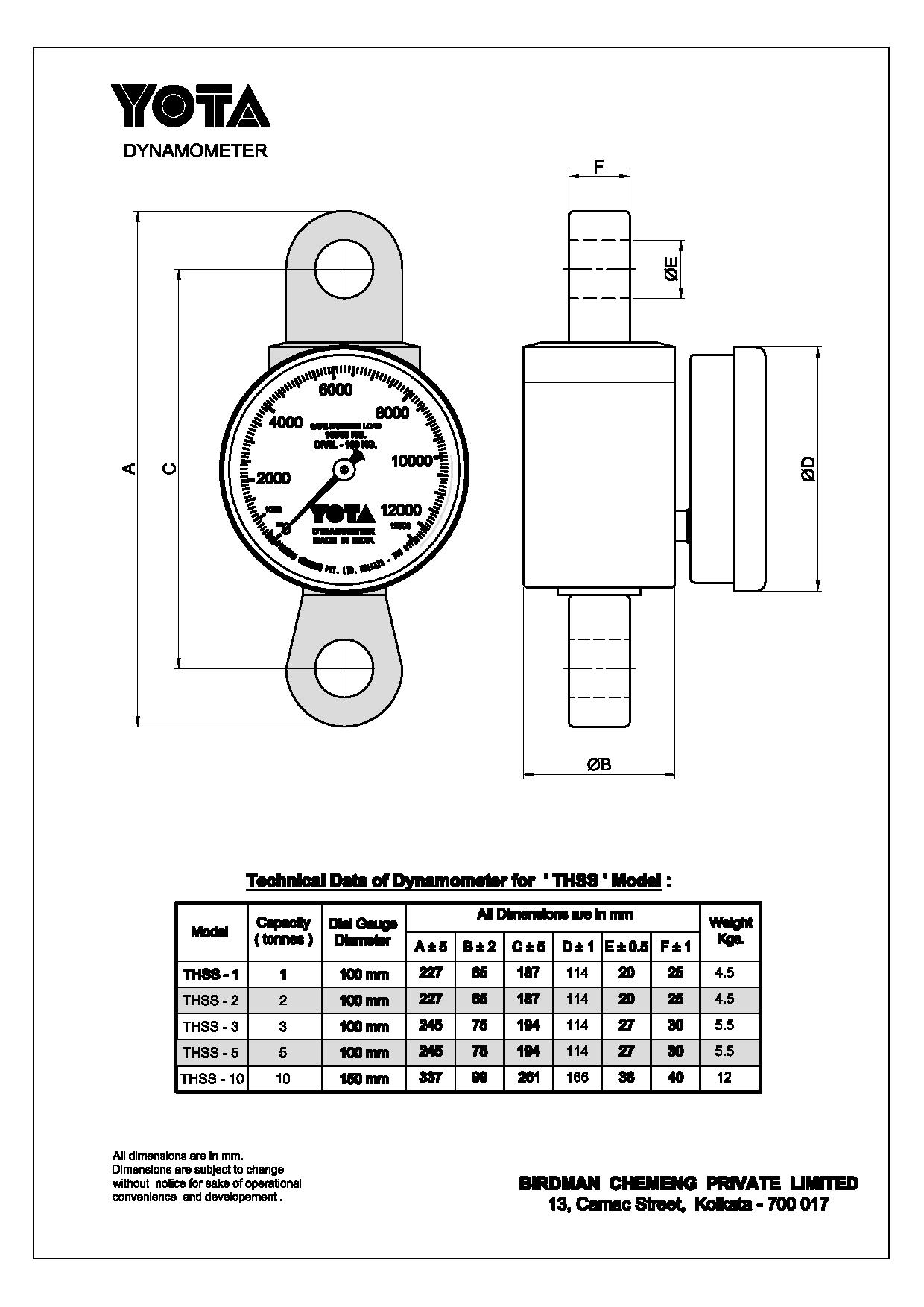 Dynamometer - THSS Series